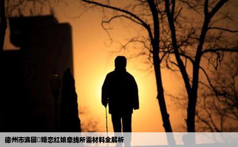 德州市滇圆囍婚恋红娘牵线所需材料全解析