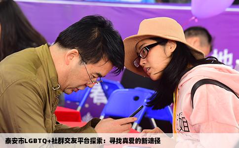 泰安市LGBTQ+社群交友平台探索：寻找真爱的新途径