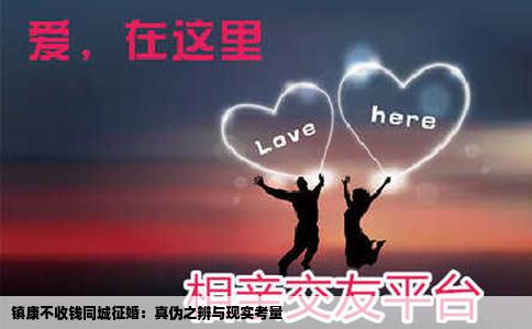 镇康不收钱同城征婚：真伪之辨与现实考量